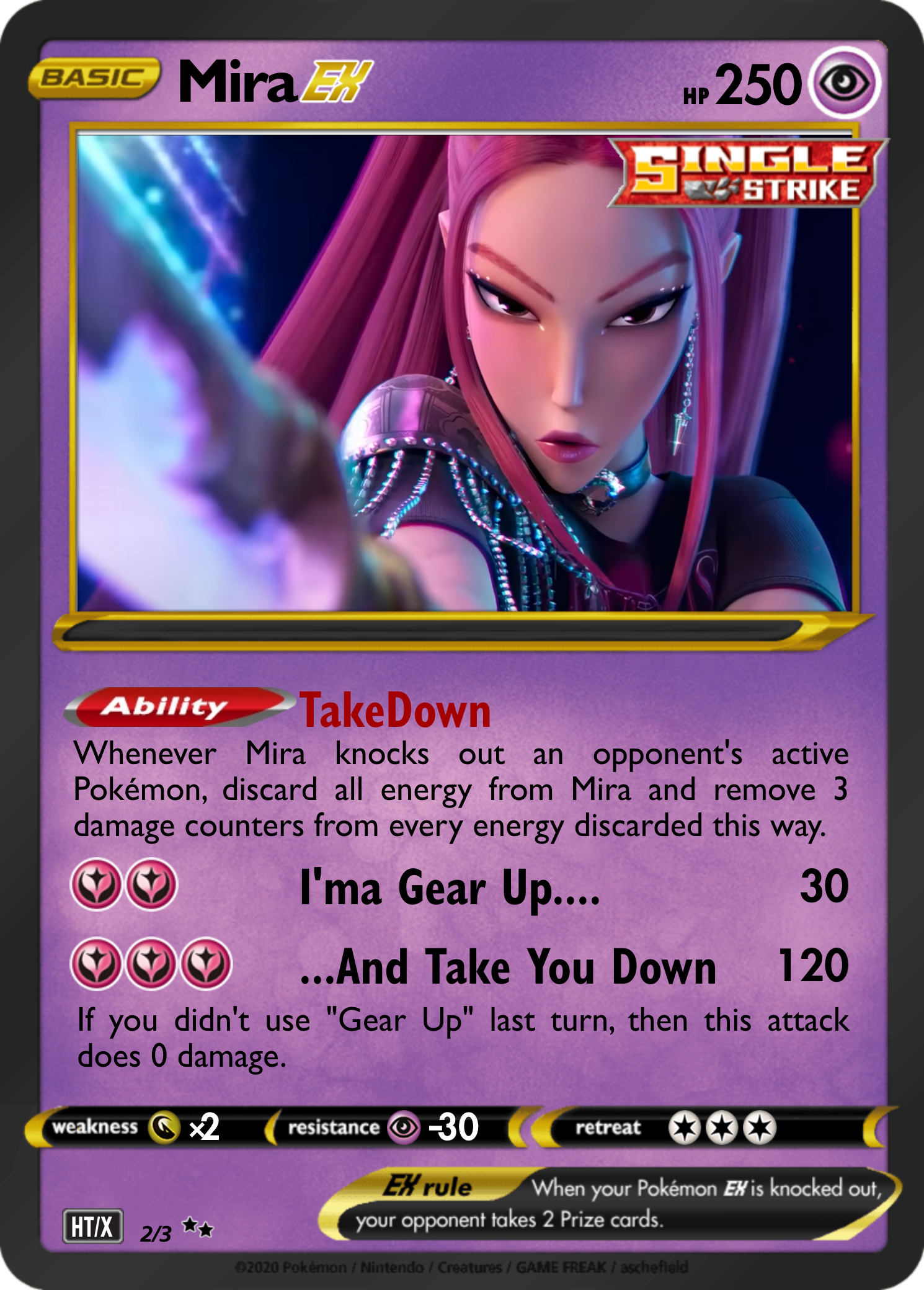 mira pokemon card Mew Miror Single proof acrylic case and featuring a striking image of the captivating character Mira - Ladieebutterfly1268
