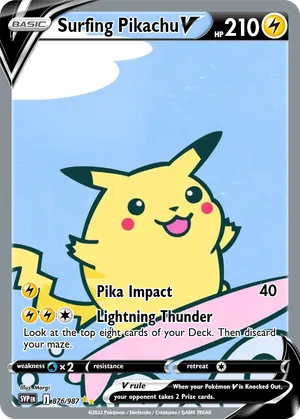 how rare is the surfing pikachu card This item is unavailable