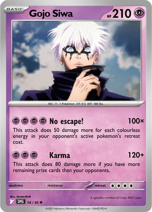 gojo pokemon card x Poke Draw4Fans Pokemon Gojo 43