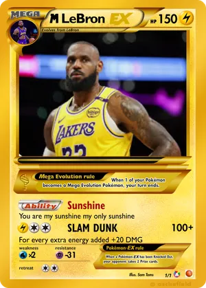 lebron james pokemon card Pokemon LeBron James 689