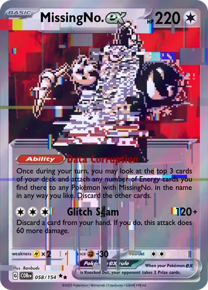 missingno pokemon card I made some Missingno Cards : r/pokemon