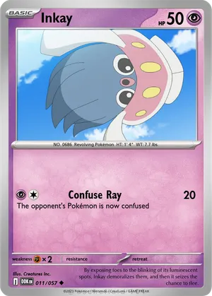 pokemon inkay card Non Holo Collection Y XY1 035/060 Japanese Single Japan2UK Darkness Rarity Inkay pokemon card Like new