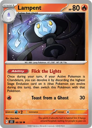 pokemon lampent card Lampent | XYPhantom Forces