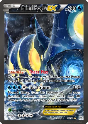 kyogre gx pokemon card Primal Kyogre EX - 96/98 96 - Jumbo Cards Holofoil