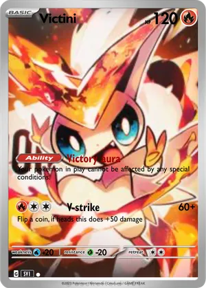 mega victini pokemon card Victini Vmax 022/163 Ultra Rare Battle Styles Pokemon Card NM