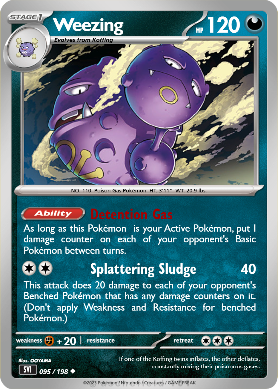 weezing pokemon card value 151 PokeArtica AI Artwork Custom Weakness Psychic 2 Resistance None None Retreat Cost Weezing #58 Prices | Pokemon