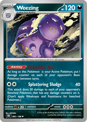 weezing pokemon card value 151 PokeArtica AI Artwork Custom Weakness Psychic 2 Resistance None None Retreat Cost Weezing #58 Prices | Pokemon