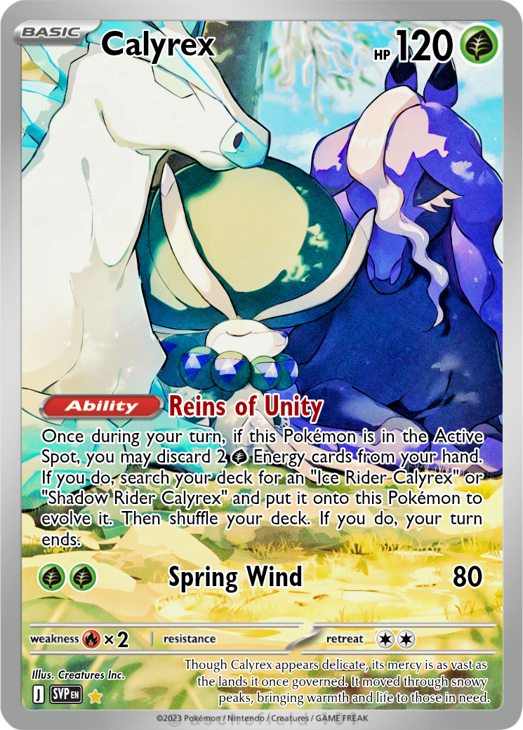 calyrex pokemon card Pokémon Hit Points110 HP Form Ice Rider Calyrex V Pokemon