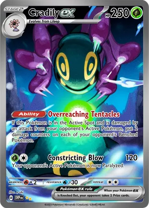 cradily pokemon card - 006/142 Grass Ability Super Suction Cups As long as Cradily is your Active Pokmon Cradily 006/142 Stellar Crown