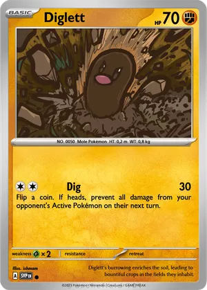 pokemon diglett card Every This attack does 10 damage to that Pokemon Alolan Diglett (Mega Rising #311/331,