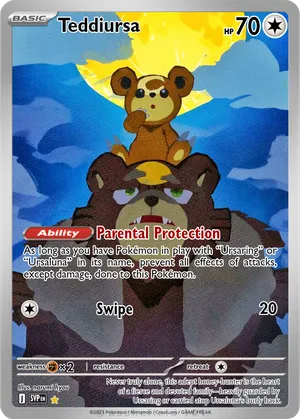 pokemon teddiursa card TCG Colorless Artist Teddiursa - MangoAaron