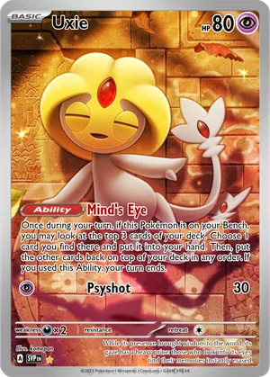 pokemon uxie card Uxie 43/146
