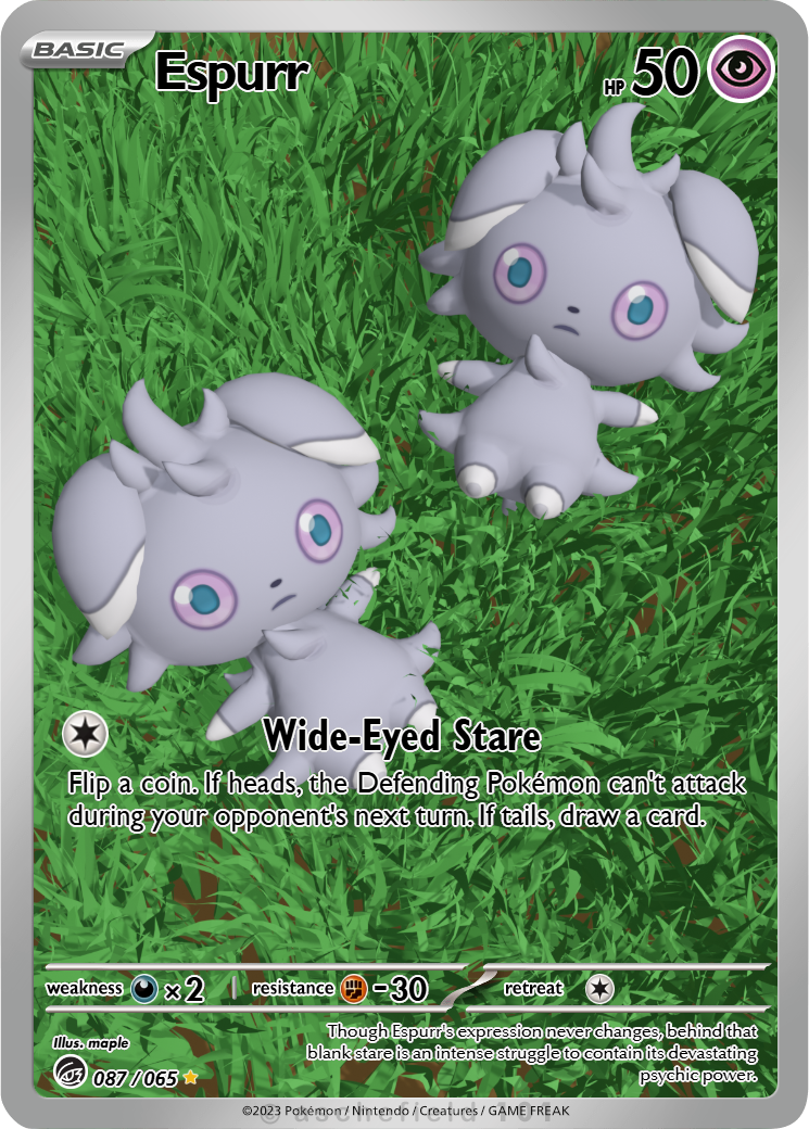 espurr pokemon card [Psychic]2 Espurr - Chaos Rising (Common)