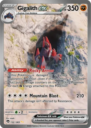 pokemon gigalith card 088/203 - Evolving Skies - Rare Rare Card Type Gigalith - Maple