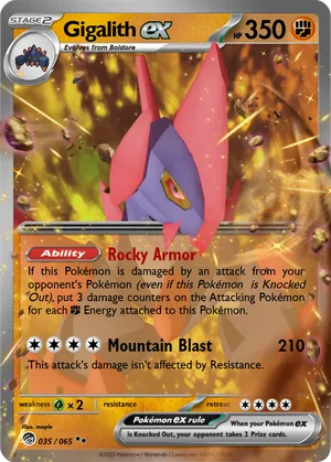 pokemon gigalith card Gigalith