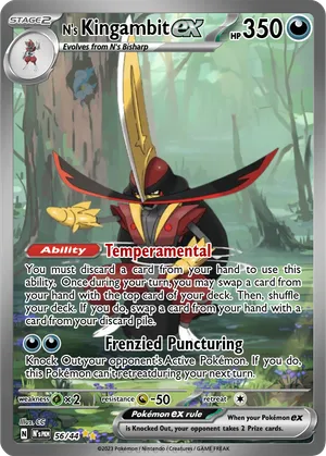 kingambit pokemon card Pokemon Kingambit 130 Promo Shrouded Fable Extended Artwork Case