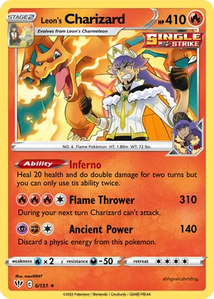 pokemon leon charizard card Got this gem from a Leon and Charizard metal tin! : r/PokemonSwordAndShield