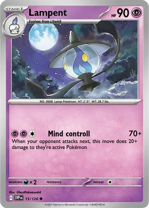 lampent pokemon card Japanese 016/086 sv11B C TCG Evolves from Litwick Type Lampent (Plasma Storm 22) -