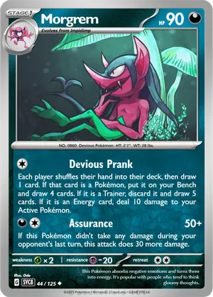 morgrem pokemon card Pokemon TCG - SV7 - 065/102 (C)