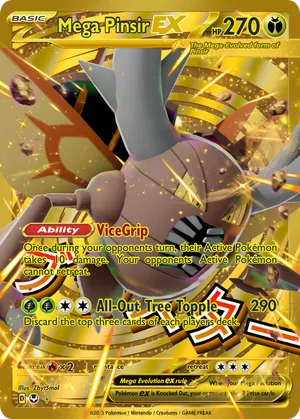 mega pinsir pokemon card Mega Pinsir ex (Mega Rising #272/331, 2-Stars)
