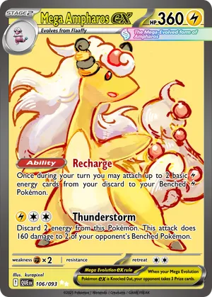 mega ampharos pokemon card Mega/M EX (XY Ancient Origins #28/98) Rare/Holo-Foil Weakness Fighting 2 Resistance Metal 2026 Pokemon Mega Evolution Chaos