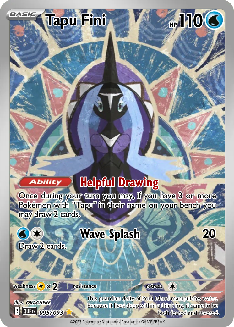 pokemon card tapu fini Pokmon TCG: Deck Shield, 2 Booster Packs & 45 Energy Cards Promo Card Type Tapu Fini (Celestial Guardians #164/239,