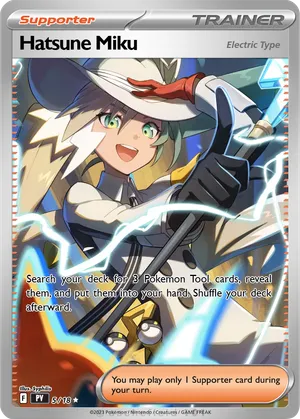 miku pokemon card Hatsune Miku X Pokemon Project Voltage Cards