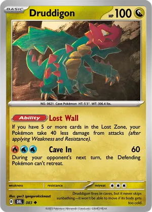druddigon pokemon card DRUDDIGON 2019 BASIC POKEMON CARD - UNIFIED MINDS - #157/236 - FREE SHIPPING WOW