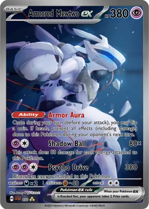 pokemon armored mewtwo card SM228 Promo (Ungraded) Display Case CardAura this card is the perfect way to showcase your collection. Armored Mewtwo (SM228) [Sun &