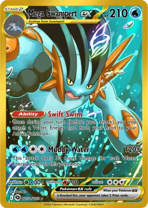 pokemon mega swampert card EX This product is imported from USA Mega Swampert EX Premium Collection