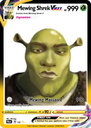 shrek pokemon card Goofy Ahh #wilderbeds #goofyahhuncleproductions #shrek Pokemon ULTIMATE SHREK 3