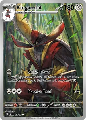 kingambit pokemon card - 220/198 - Scarlet & Violet - Illustrator Rare 134/198 / Rare Card Type / HP / Stage Kingambit #89 Prices | Pokemon