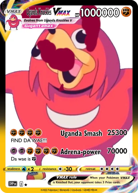 ugandan knuckles pokemon card Pokemon Ugandan knuckles 367