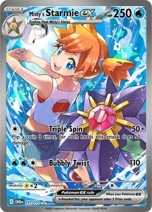 misty starmie pokemon card An absolute masterpiece featuring and One of the more memorable modern cards #PokemonCards #PokemonTCG #PSA10 #StarmieV #BattleRegion #Misty #PokemonCollecting #TCGCollectors #PokemonCommunity #ChasePulls #PokmonIndia Weakness Lightning 2 Rule Pokemon Misty s Starmie 4