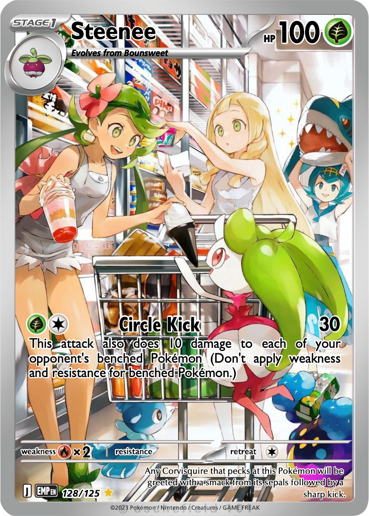 steenee pokemon card - 014/198 - Chilling Reign Mint / near mint condition trading card Pokmon card: Steenee