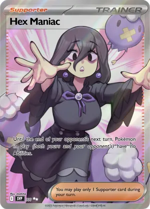 hex maniac pokemon card NM/LP Pokemon Hex Maniac Full Art 75a/98 PKMN 3-Bit Games