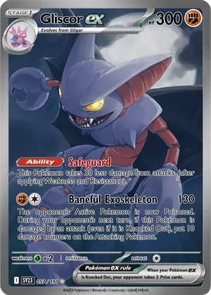 gliscor pokemon card Weakness Grass 2 Resistance None None Retreat Cost Gliscor - 141/264