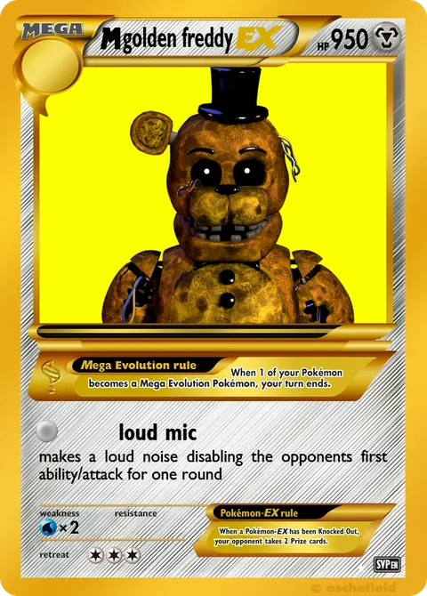 golden freddy pokemon card Five Nights at Freddy's Endo-1 (Withered and Freddy) Dark Eyes MTGNexus - Golden Freddy