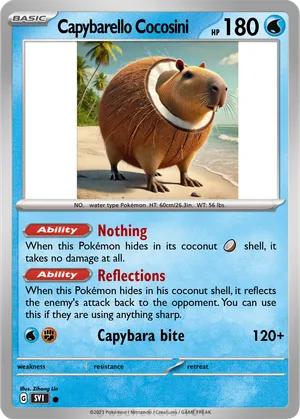 capybara pokemon card Pokemon capybara 49