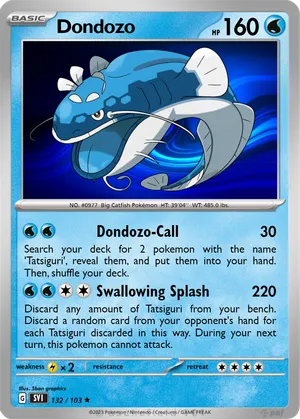 dondozo pokemon card value - 012 Holo Rare Promo Get Served This attack does 50 damage for each Tatsugiri in your discard pile Dondozo - Pokmon TCG Pocket