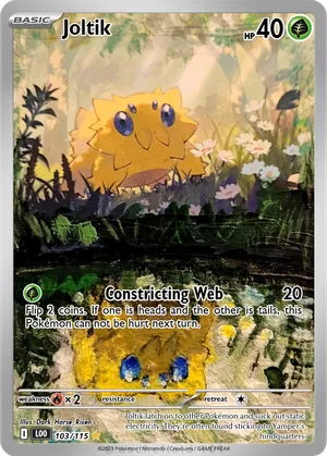 pokemon joltik card Pokmon - Stellar Miracle this attack does 10 more damage Joltik revival Handmade Holo Proxy
