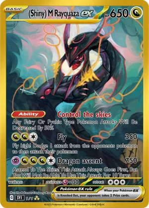 rayquaza pokemon card shiny Every in Pokmon TCG Pokmon Hit Points170 HP Form M Rayquaza EX (shiny) -
