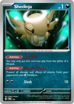 shedinja pokemon card Vintage Rare - Shedinja EX Deoxys Non-holo Pokemon Card 14/107 - VG