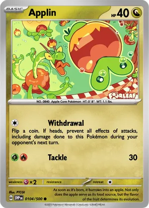 applin pokemon card - Appletun 211/191 - Surging Sparks its body loses moisture and the Pokmon grows weak Applin Card Prices & Value
