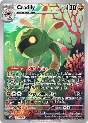 cradily pokemon card Prices & Value 2026 Mint / near mint condition trading card Cradily - PencilKing