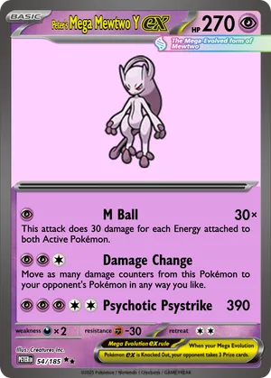 mega mewtwo y pokemon card Collection EX Type Couldn't find this card online,