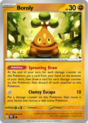 pokemon bonsly card I always thought the artist was being extra creative #pokemoncommunity #pokemon #pokemoncards #pokemontcg #bonsly