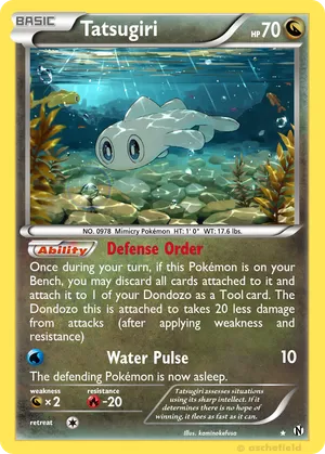 tatsugiri pokemon card full art 186/167 Water Rarity This Tatsugiri illustration rare is