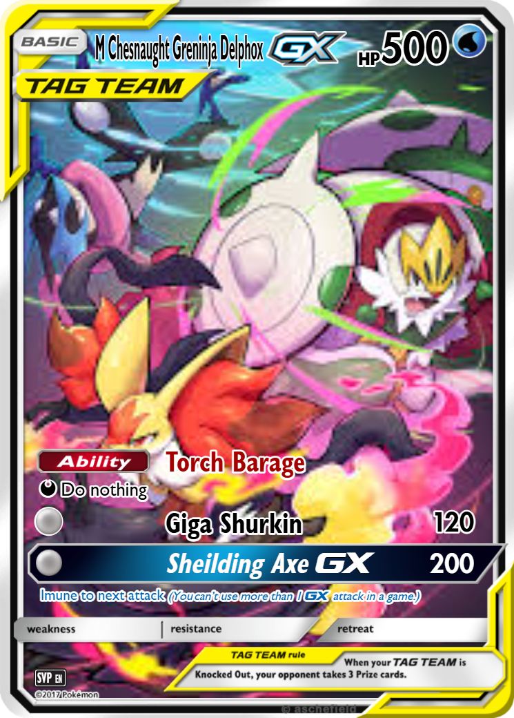 M Chesnaught Greninja Delphox - PokeMaker6666
