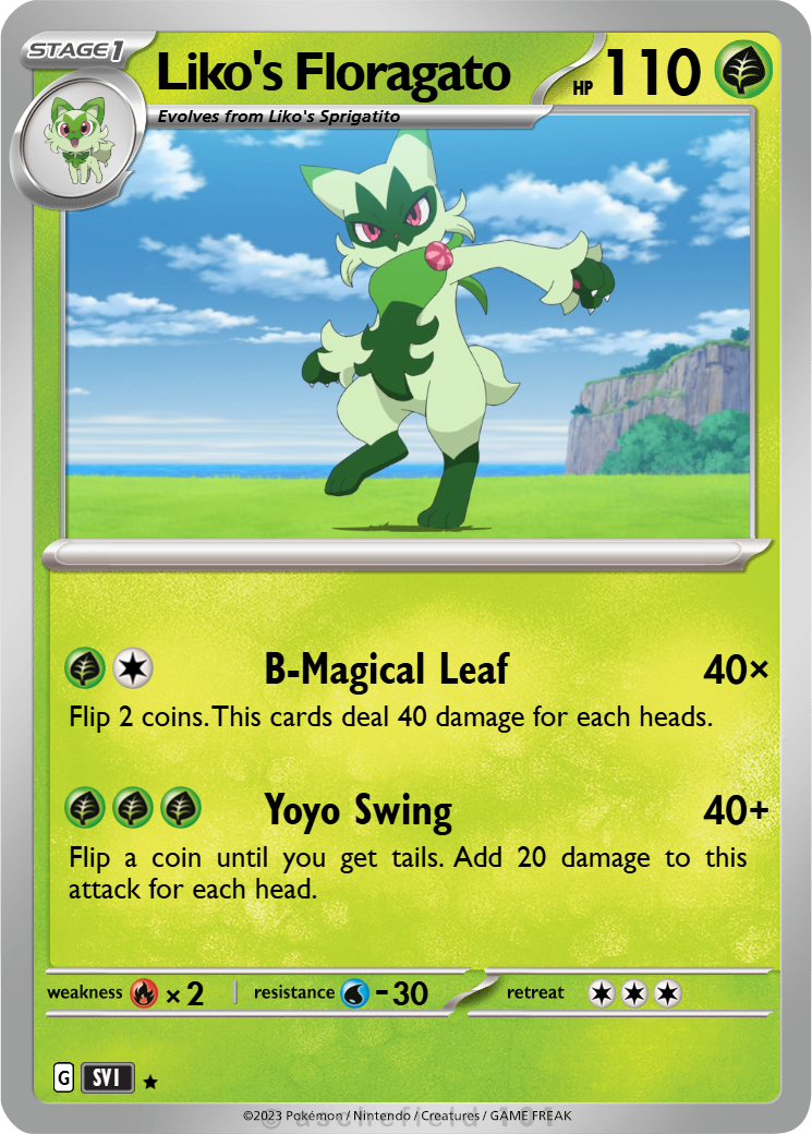 floragato pokemon card Chinese Gem Pack Stamped #0207 Listed cards may have imperfections. Pokemon Trading Card Game SV1a